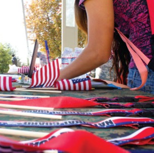 Veteran in parade